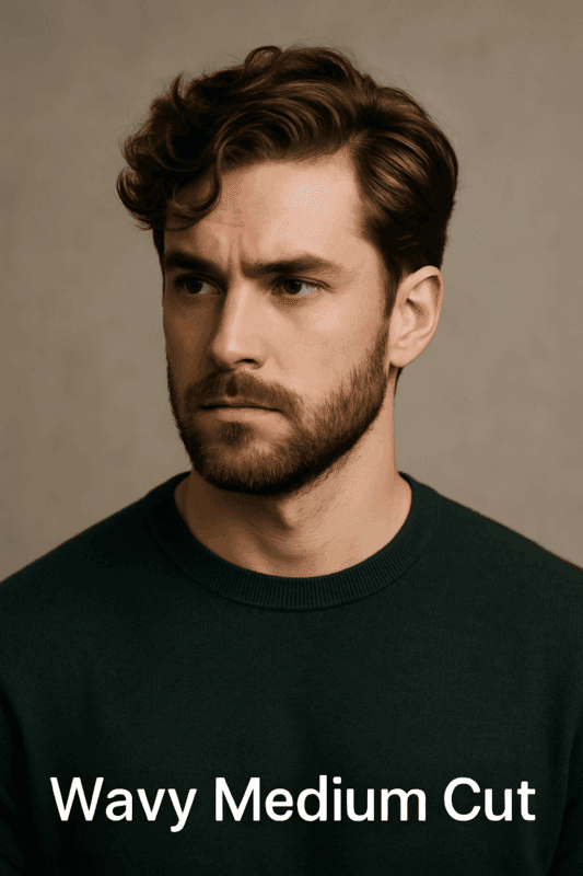 Wavy Medium Cut - Tunsoare medie cu onduleuri)